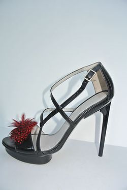 JASON WU Gold Esme Feather Sandal Sz:38 Retail $1,285 NEW