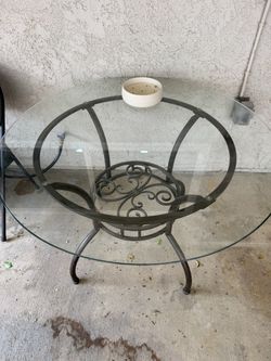 Glass table