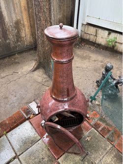 Cast Iron wood burning Chiminea