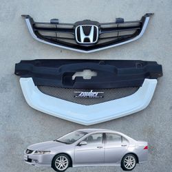 JDM Acura TSX CL7 ZAUBER Grille & OEM JDM Grille Japan