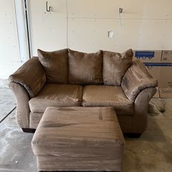 Couch with ottoman