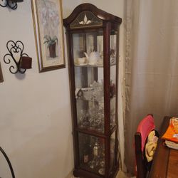 Corner Glass China Cabinet $100