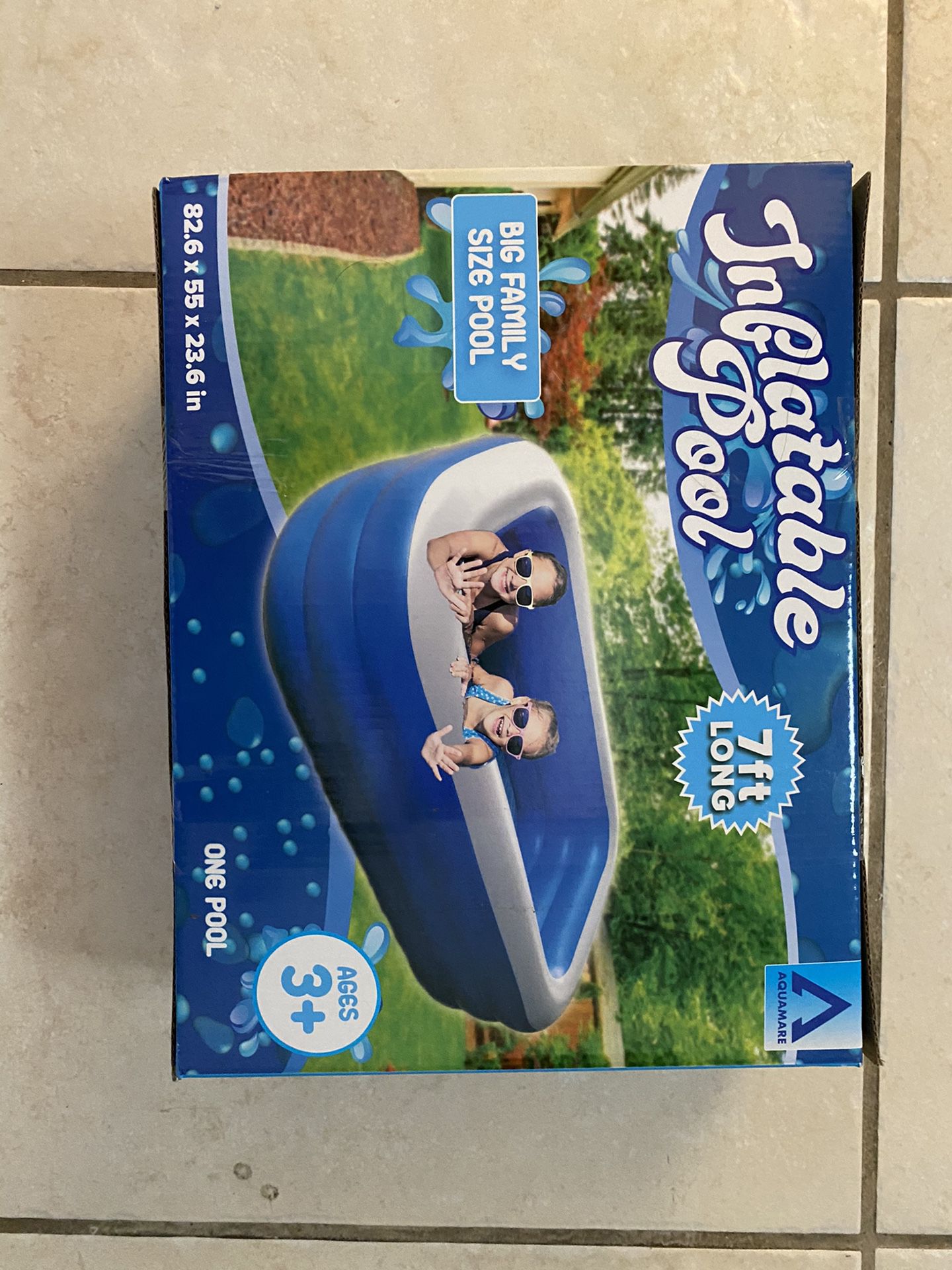 Inflatable 7 foot pool