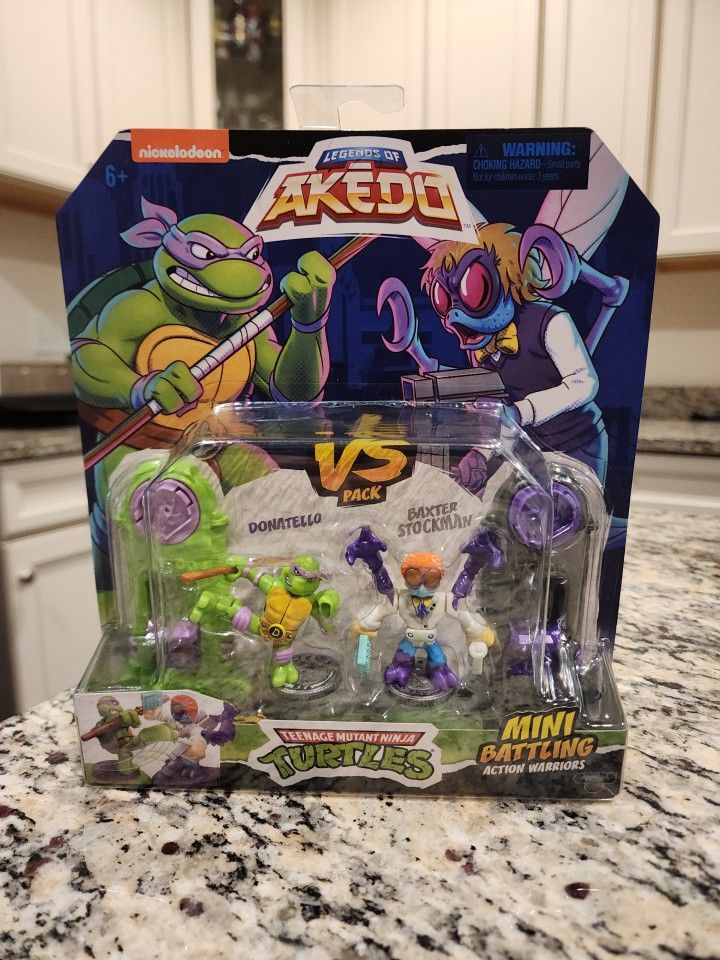 Legends Of Akedo TMNT Teenage Mutant Ninja Turtles Donatello VS Baxter Stockman