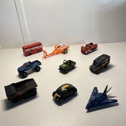 Matchbox Toy Bus New York USA  Lot 9 pieces