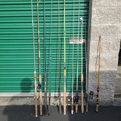 11 Rods, 5 With Reels 