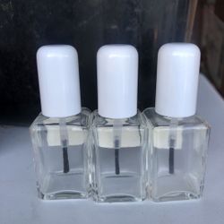 New Empty Bottle With Lids For Nail Polish 