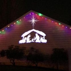 Water-Resistant Outdoor Nativity Scene Projector for Christmas Decoration NACIMIENTO