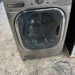 LG Front Load Washer In Stainless Steel Used