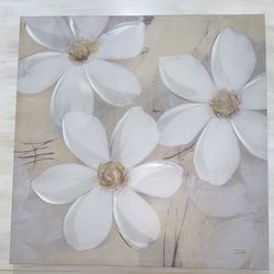 Canvas Flower Wall Art