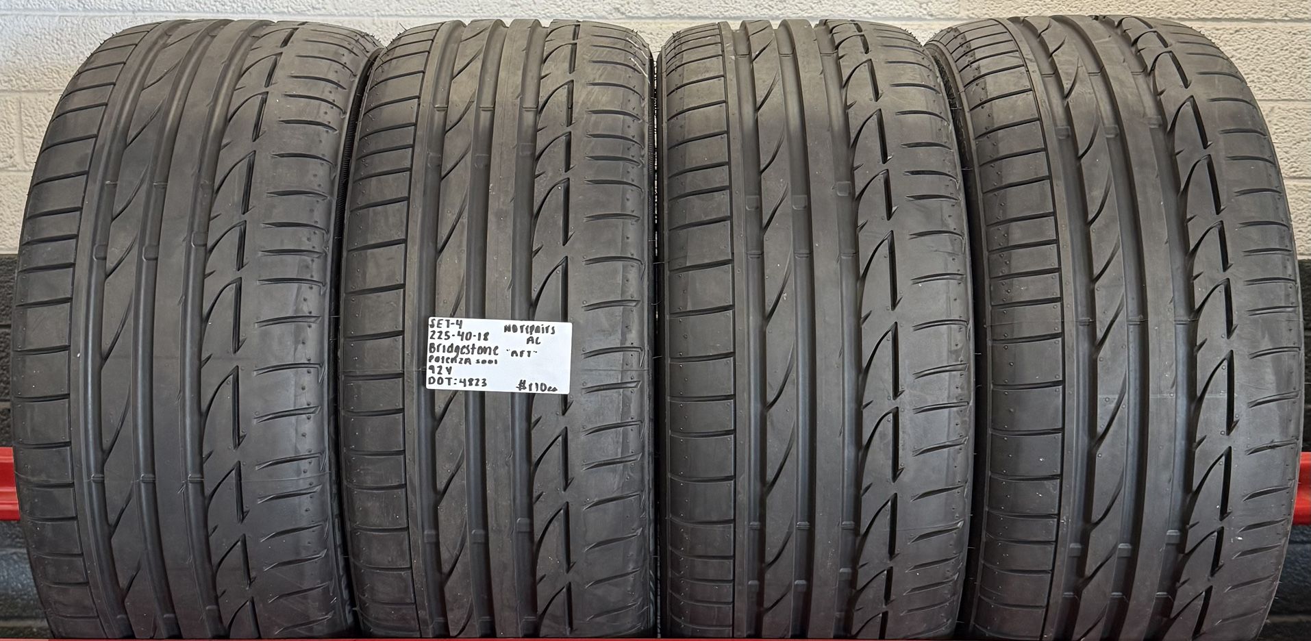 225 40 18 Bridgestone 