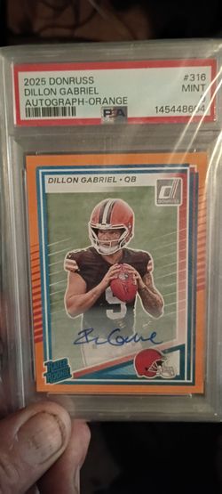 Dillon Gabriel Signed Orange Rated Rookie PSA 9