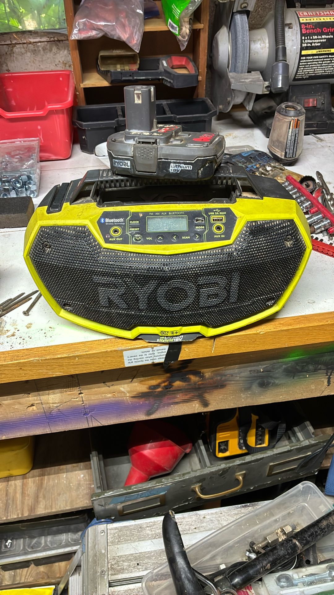 Ryobi work radio