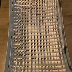 Silver decorative home decor piece