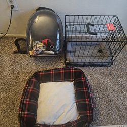 Dog Crate And Accessories 