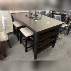 5 Piece Counter Height Dining Table Set  
