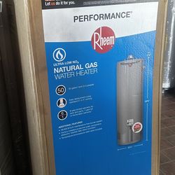New Rheem Water Heater 50gl