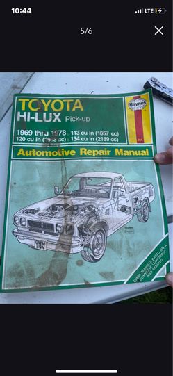 Toyota truck manual book 69 to 78
