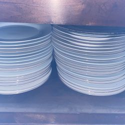 Gold/silver/plain Rimmed Plates