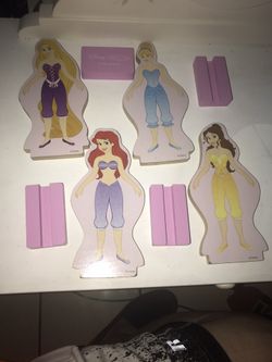 Disney Melissa And Doug 4 Princess Dress Up Doll Set