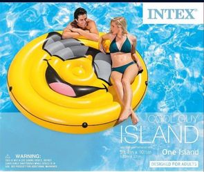 Intex Cool Guy Inflatable Island, 68" x 10.5"