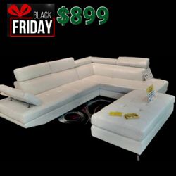 Antares White Modern Sectional