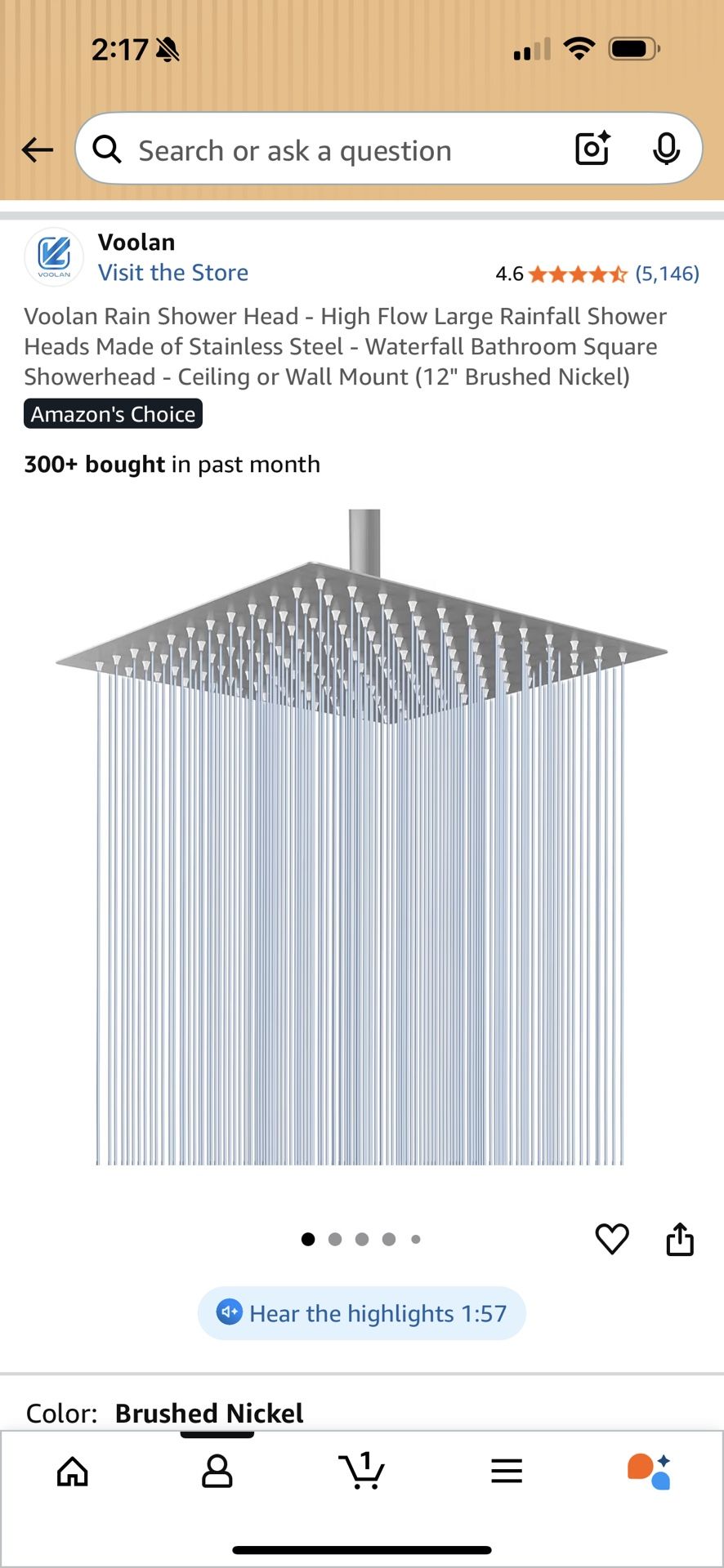 New Shower Rain Head