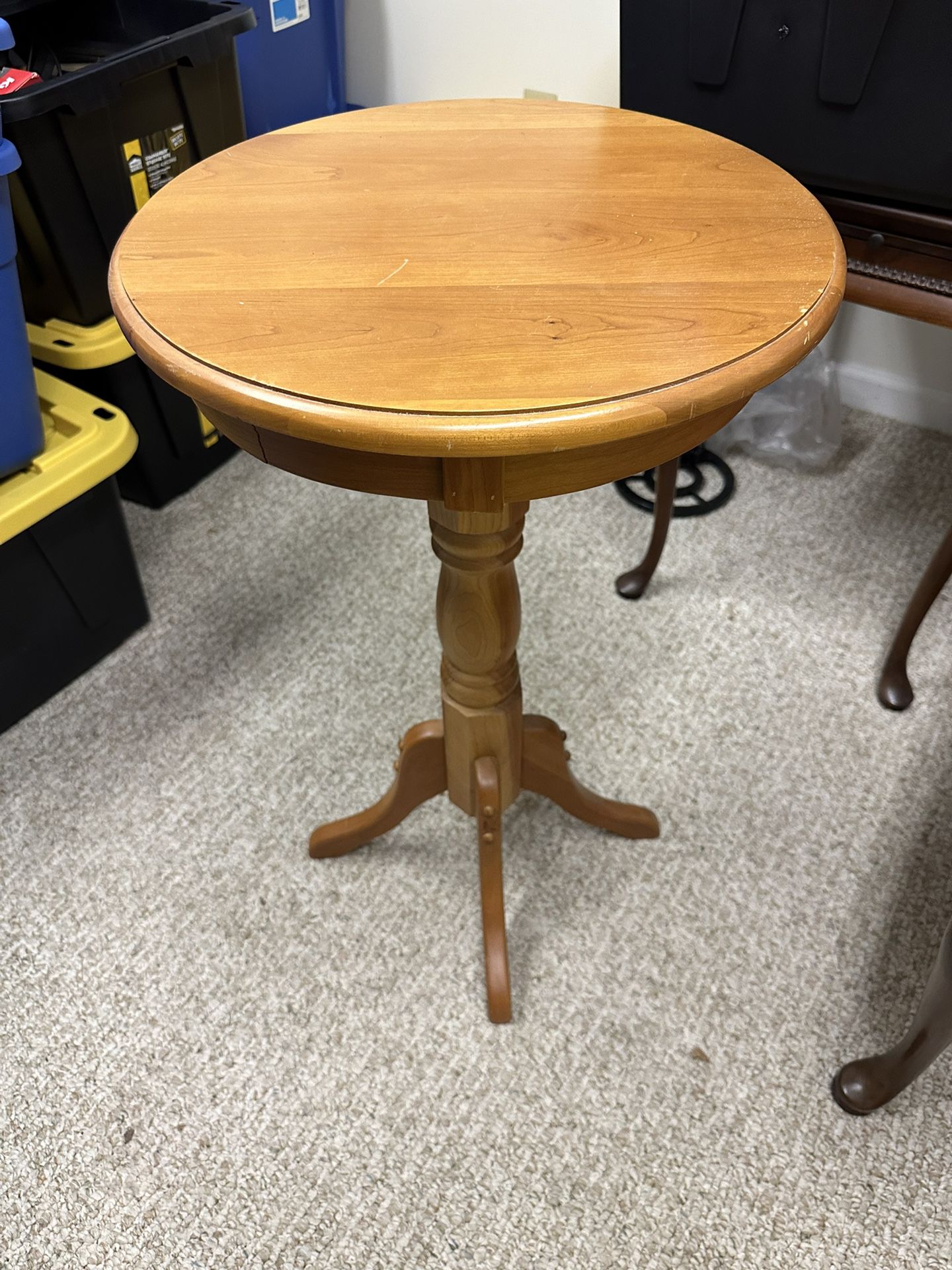 Wood Round end Table 