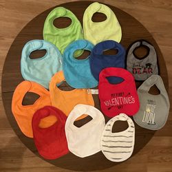 Baby Bibs Muslin Cotton Teething, Drool, Stay Dry Absorbent Bibs