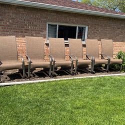 6 Garden Chairs 
