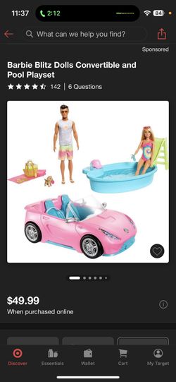 Barbie Pool Set + Car