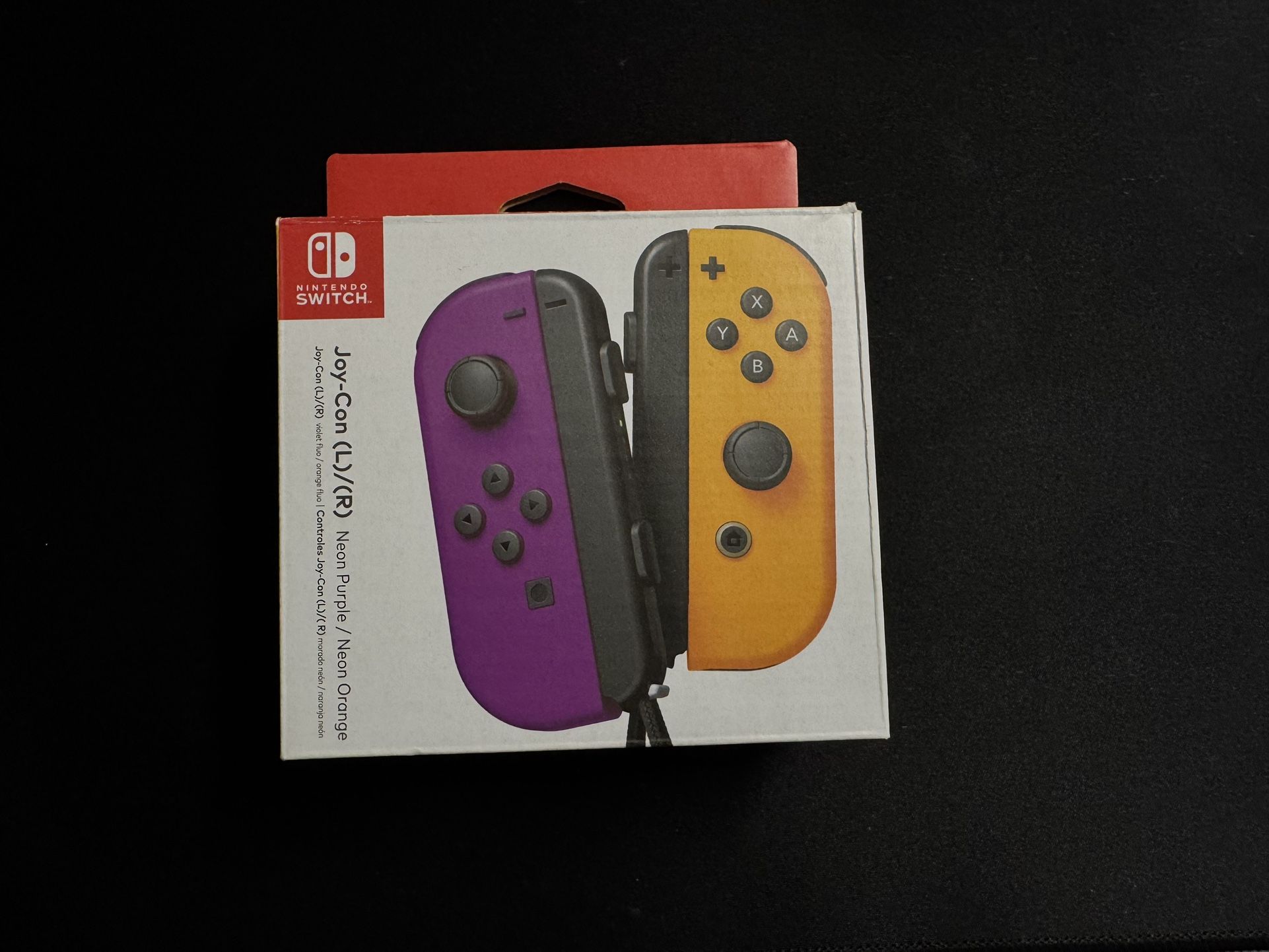 Joy-Con (L)/(R) Neon Purple / Neon Orange ( Replacement Box ) No Joycons