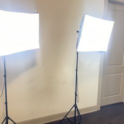 Studio Equipment- 2 Box lights and Nikon