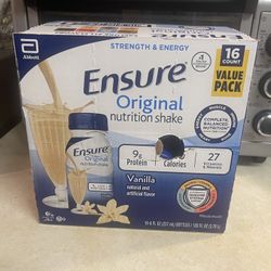 Ensure Vanilla Original 16 pack BRAND NEW