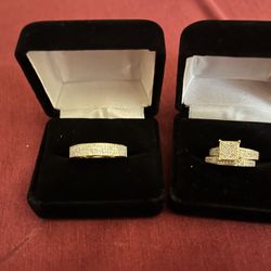 Engagement Rings Trio Set