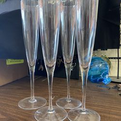 Champagne Crystal Flutes. 