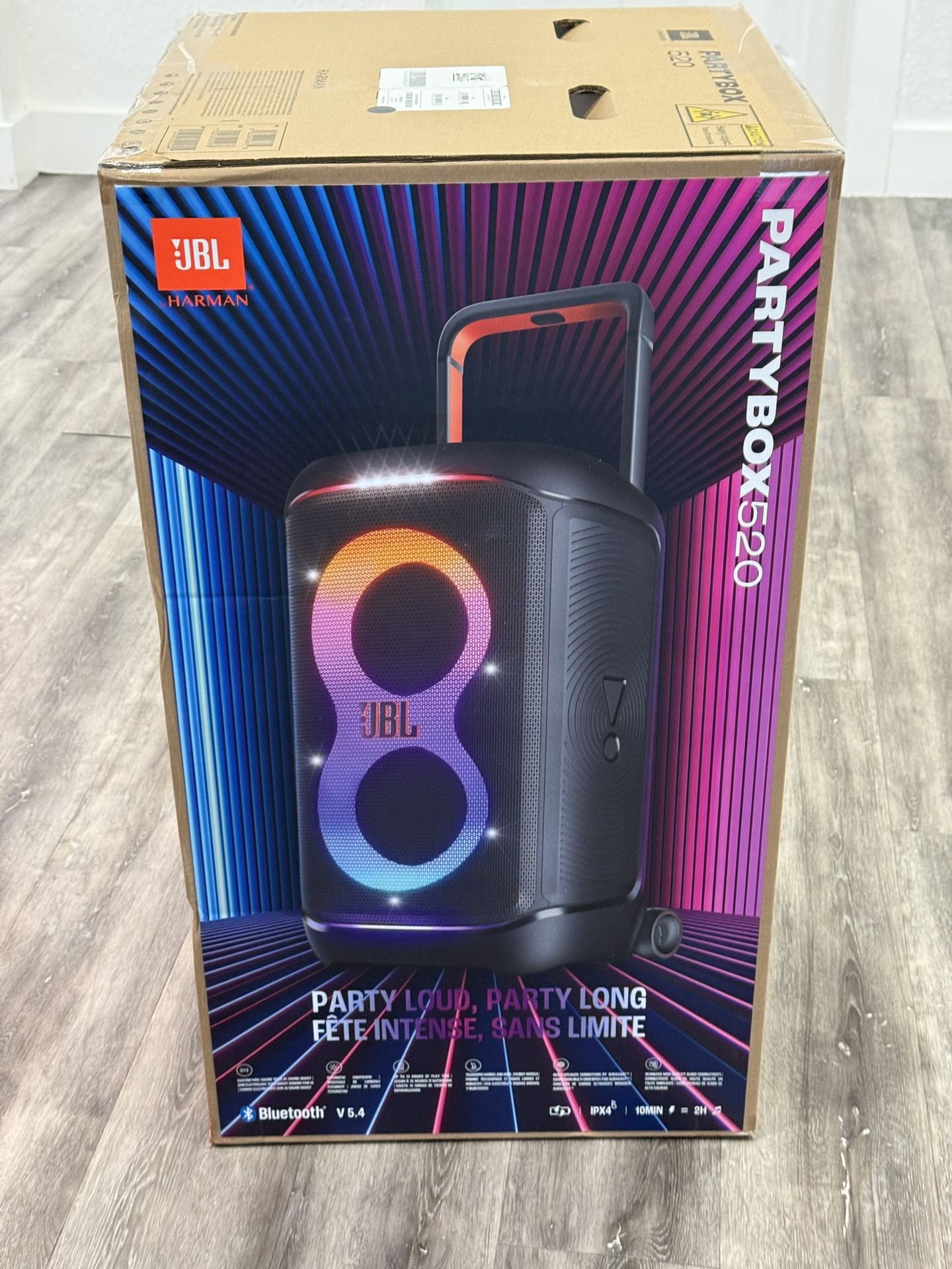 Jbl partybox 520 speaker blues bocinas parlantes equipos de música