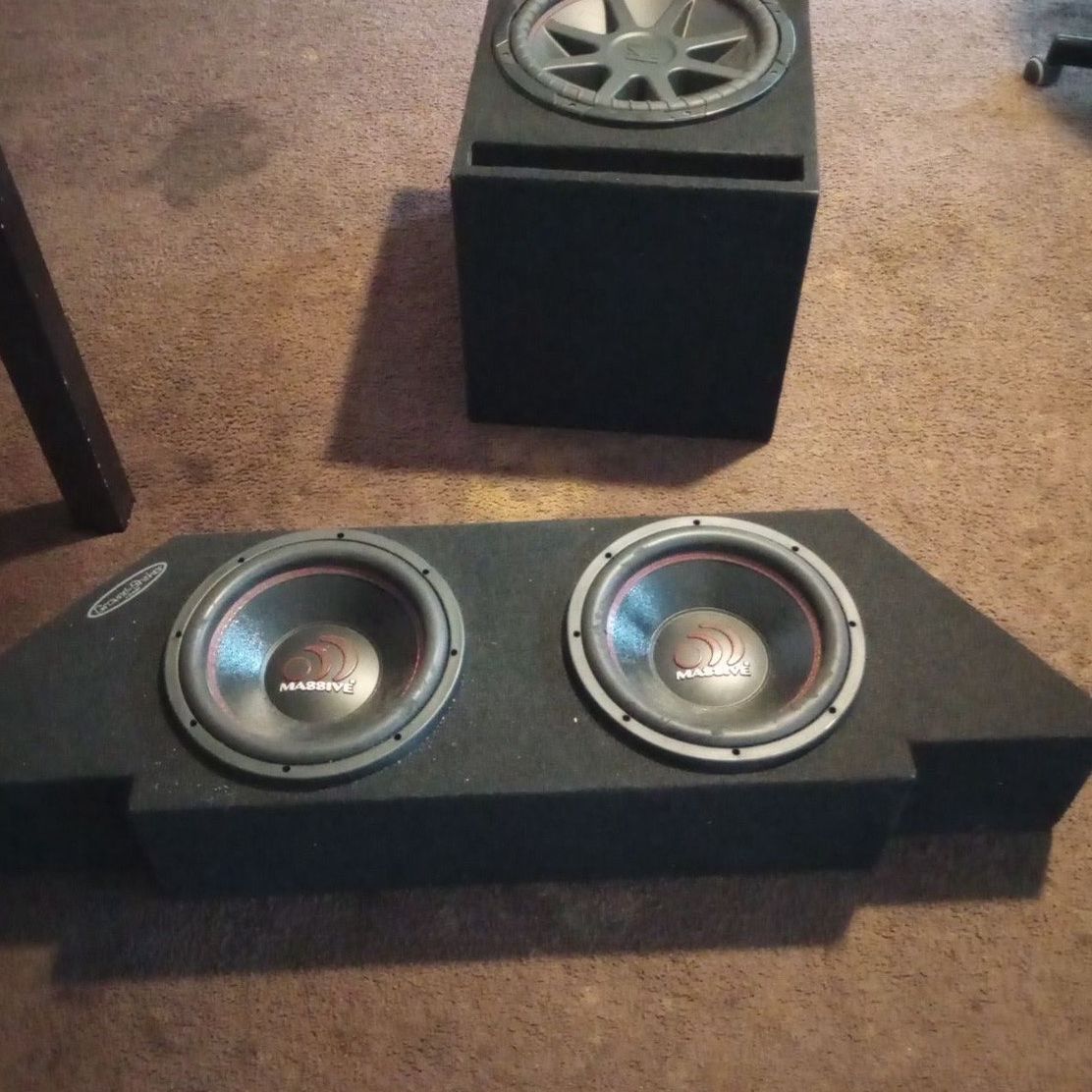 15in Kicker  and Two 12in Massive Subwoofers 