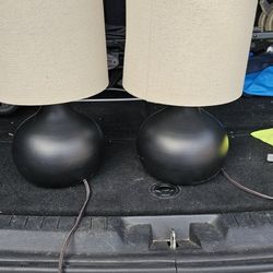 black lamps