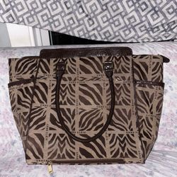 Anne Klein Zebra Print Tote Bag 