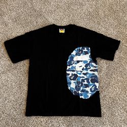 Blue Cammo Bathing Ape Shirt,  Size Medium