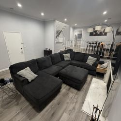 Includes Couch / Ottoman / Pillows - USED