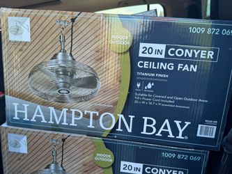 Hampton Bay 20-In Conyer Ceiling Fan Titanium