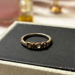 Authentic Dior Metal Ring Size 8