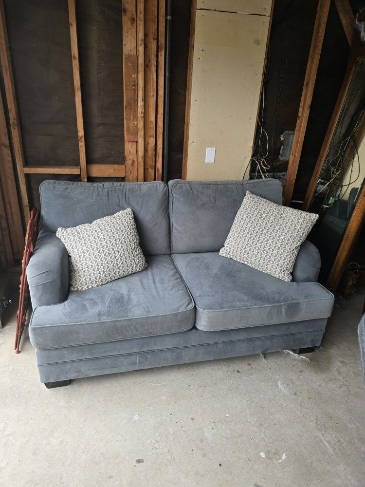 Couch, 2 Swivel Rocker Chairs & Recliner