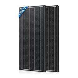 169]Rvpozwer 12.8V 200W Rigid Solar Panel 18BB N-Type Solar Cells Monocrystalline Silicon Waterproof Solar Panel Camping/Home/RV