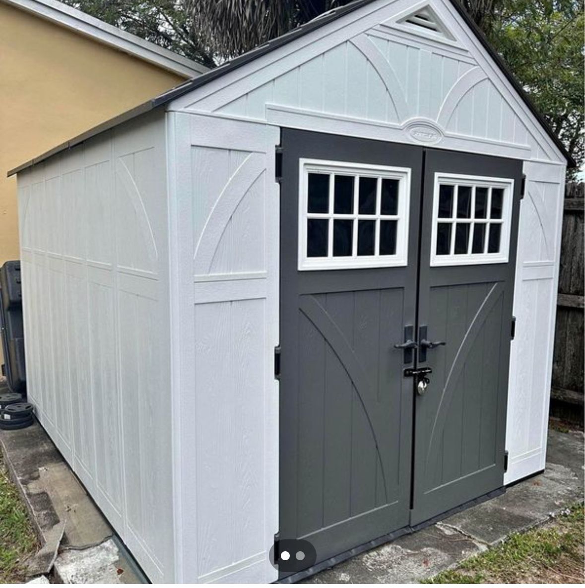 Suncast 8-ft x 10-ft Tremont Gable Resin Storage Shed (Floor Included)