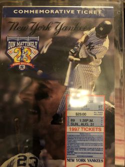 Don Mattingly ticket