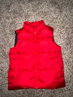 Red Puffer Vest with Mock Neck Boys  size 5