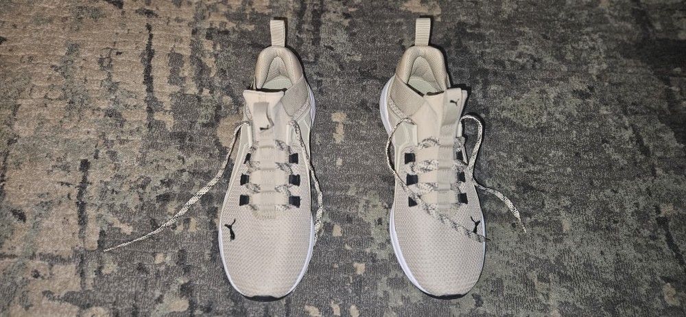 Puma Enzo 2 Revamp Fleck 310337-01 Mens 9.5 Tan/Black Athletic Running Shoes Brand New Never Worn!